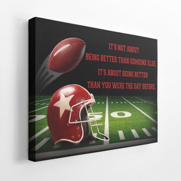 Gearhuman 3D Being Better America Football Custom Canvas GB29015 Canvas