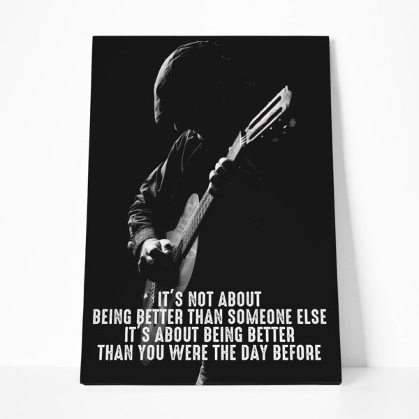 Gearhuman 3D Being Better Guitar Custom Canvas GB20011 Canvas 1 Piece Non Frame M
