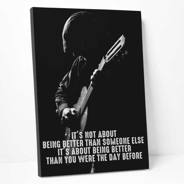 Gearhuman 3D Being Better Guitar Custom Canvas GB20011 Canvas 