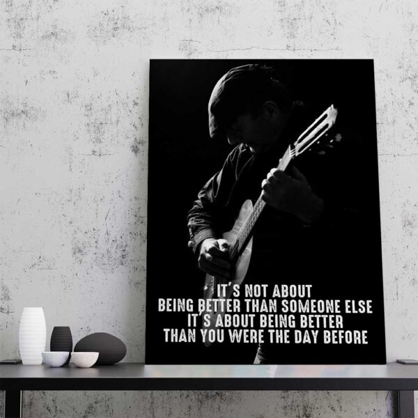 Gearhuman 3D Being Better Guitar Custom Canvas GB20011 Canvas 