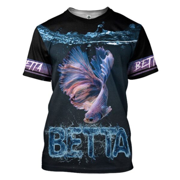 Gearhuman 3D Betta Custom Tshirt Hoodie Apparel GV171111 3D Apparel T-Shirt S 