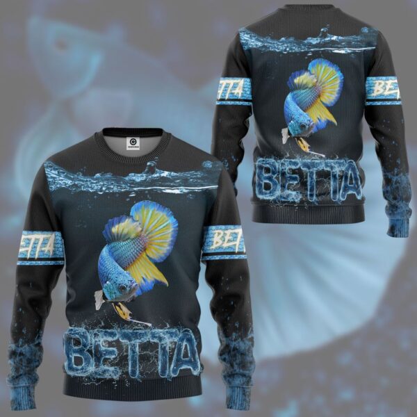 Gearhuman 3D Betta Lovers Custom Tshirt Hoodie Apparel GV171112 3D Apparel 