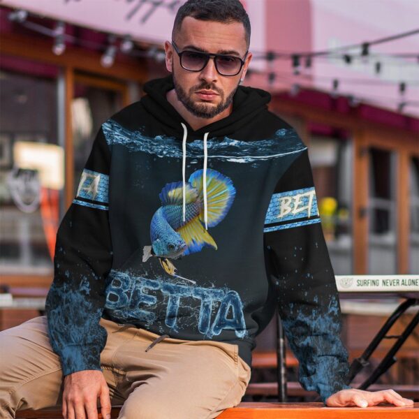 Gearhuman 3D Betta Lovers Custom Tshirt Hoodie Apparel GV171112 3D Apparel 