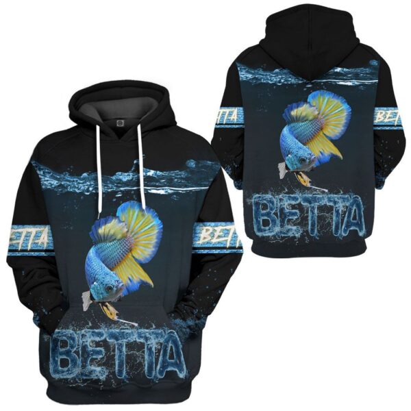 Gearhuman 3D Betta Lovers Custom Tshirt Hoodie Apparel GV171112 3D Apparel 