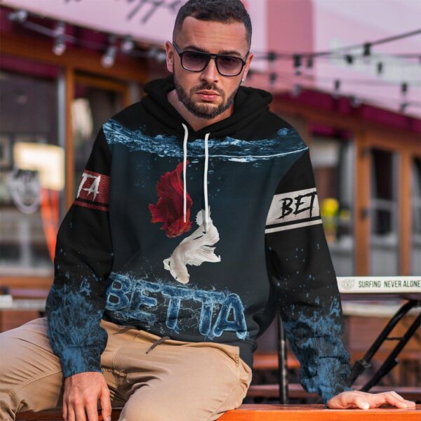 Gearhuman 3D Betta Loving Custom Tshirt Hoodie Apparel GV171114 3D Apparel 