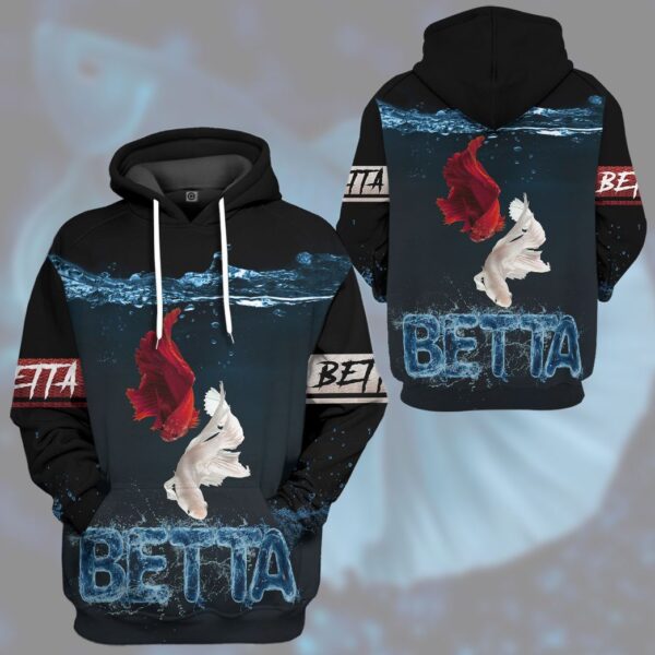 Gearhuman 3D Betta Loving Custom Tshirt Hoodie Apparel GV171114 3D Apparel 