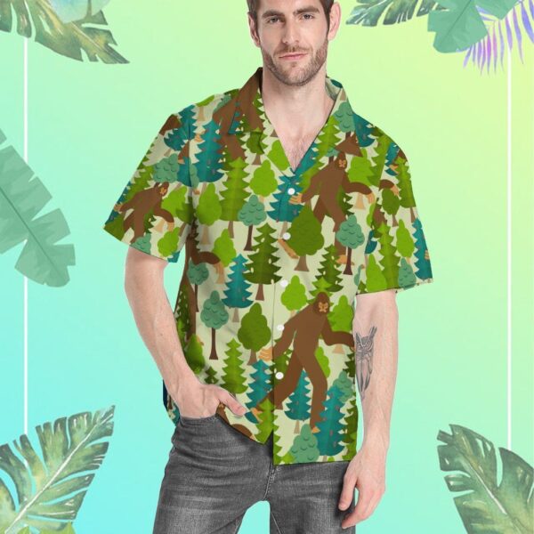 Gearhuman 3D Bigfoot Hawaii shirt ZC1706211 Short Sleeve Shirt 