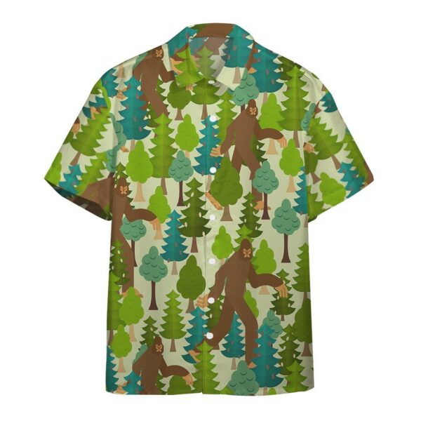 Gearhuman 3D Bigfoot Hawaii shirt ZC1706211 Short Sleeve Shirt Short Sleeve Shirt S 