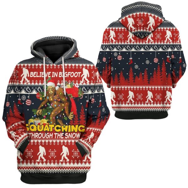 Gearhuman 3D Bigfoot Ugly Sweater GL10121 3D Apparel 