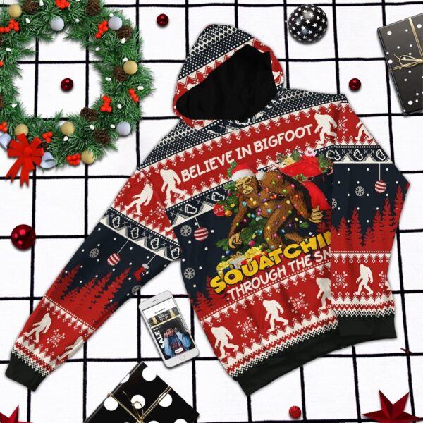 Gearhuman 3D Bigfoot Ugly Sweater GL10121 3D Apparel 