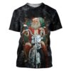Gearhuman 3D Biker Santa Claus Custom Tshirt Apparel GW051011 3D T-shirt T-Shirt S