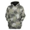 Gearhuman 3D Bison Camo Custom Tshirt Hoodie Apparel GV17125 3D Apparel Hoodie S
