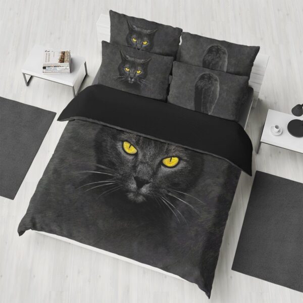 Gearhuman 3D Black Cat Custom Bedding Set GB181112 Bedding Set 