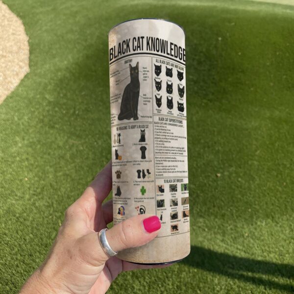 Gearhuman 3D Black Cats Are My Therapy Tumbler GB02031 Tumbler