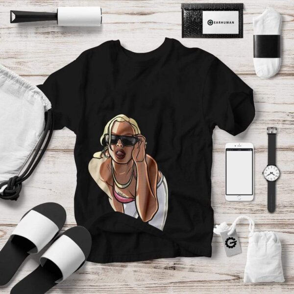 Gearhuman 3D Black GTA San Andreas Custom Apparel GS11062 3D Custom Fleece Hoodies