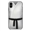 Gearhuman 3D Black Karate Belt Phone Case ZK1706211 Glass Phone Case Iphone X