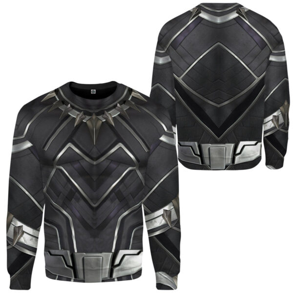 Gearhuman 3D Black Panther Costume Custom Sweatshirt Apparel GW210814 Sweatshirt
