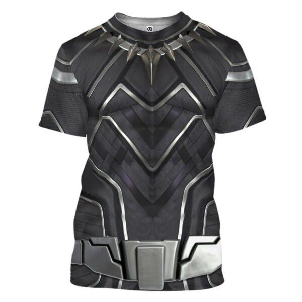 Gearhuman 3D Black Panther Costume Custom Tshirt Apparel GW210814 3D T-shirt T-Shirt S 