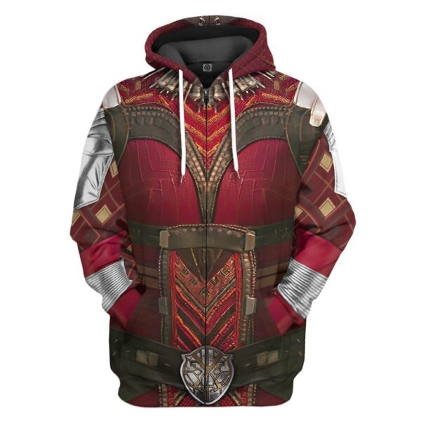 Gearhuman 3D Black Panther Dora Milaje Custom Hoodie Apparel GW240980 3D Apparel Zip Hoodie S