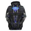 Gearhuman 3D Black Power Ranger 2017 Custom Hoodie Apparel GJ30091 3D Apparel Hoodie S