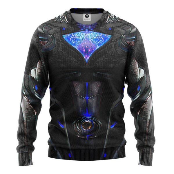 Gearhuman 3D Black Power Ranger 2017 Custom Sweatshirt Apparel GJ30091 Sweatshirt Sweatshirt S 