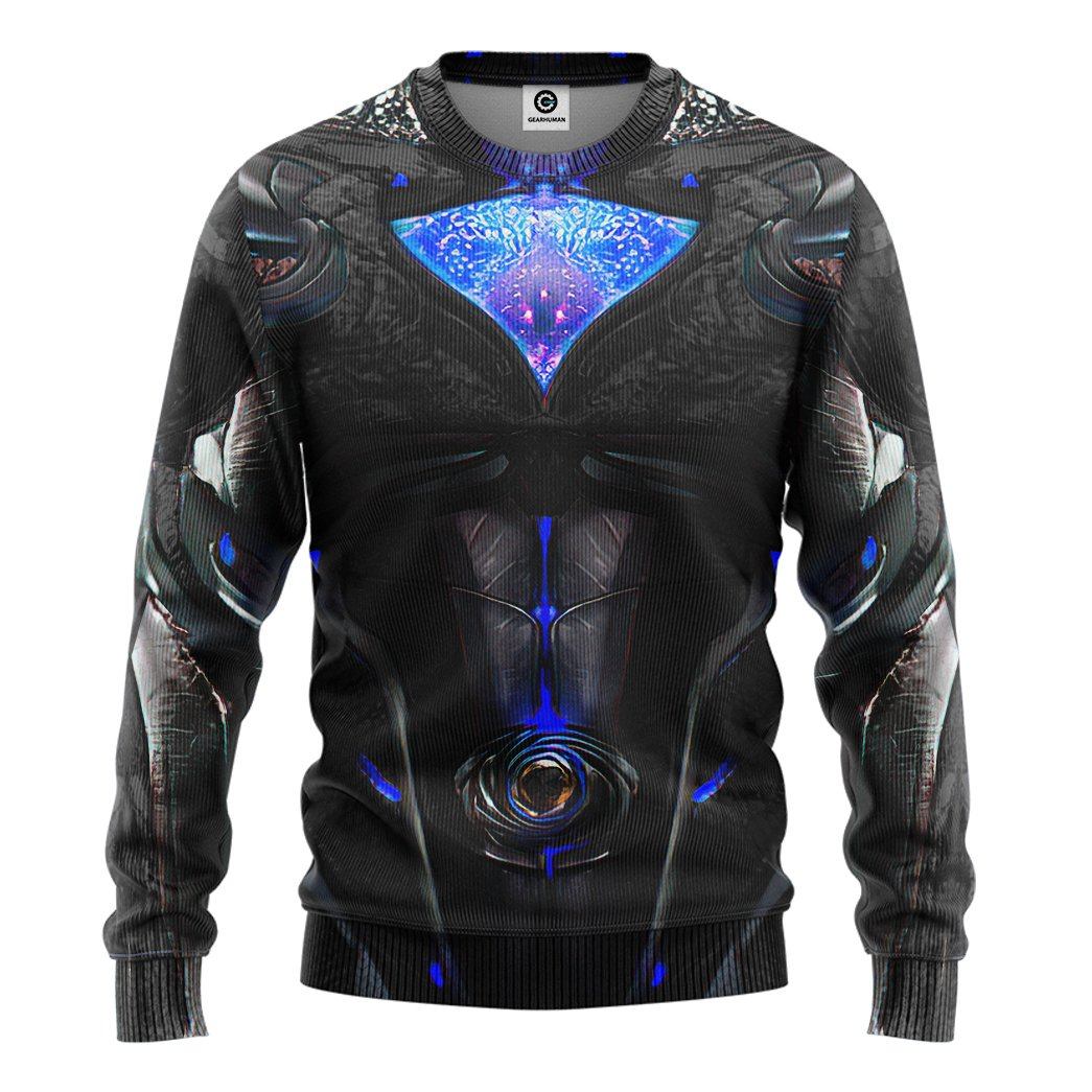 Gearhuman 3D Black Power Ranger 2017 Custom Sweatshirt Apparel GJ30091 Sweatshirt Sweatshirt S