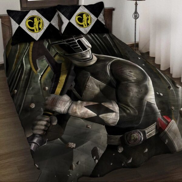 Gearhuman 3D Black Power Ranger Custom Quilt Set GW13015 Quilt Set 