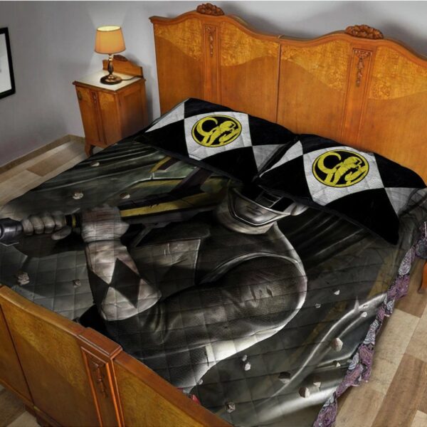 Gearhuman 3D Black Power Ranger Custom Quilt Set GW13015 Quilt Set 