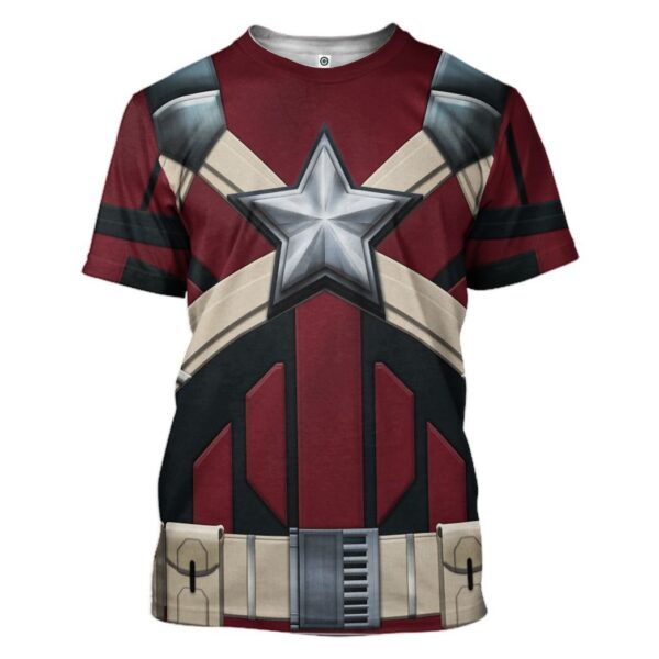 Gearhuman 3D Black Widow Red Guardian Custom Tshirt Hoodie Apparel CW17124 3D Apparel T-Shirt S 