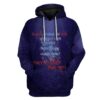 Gearhuman 3D Blood Stains Are Red Ultraviolet Lights Are Blue Custom Fleece Hoodie Apparel GT05032 3D Custom Fleece Hoodies Hoodie S