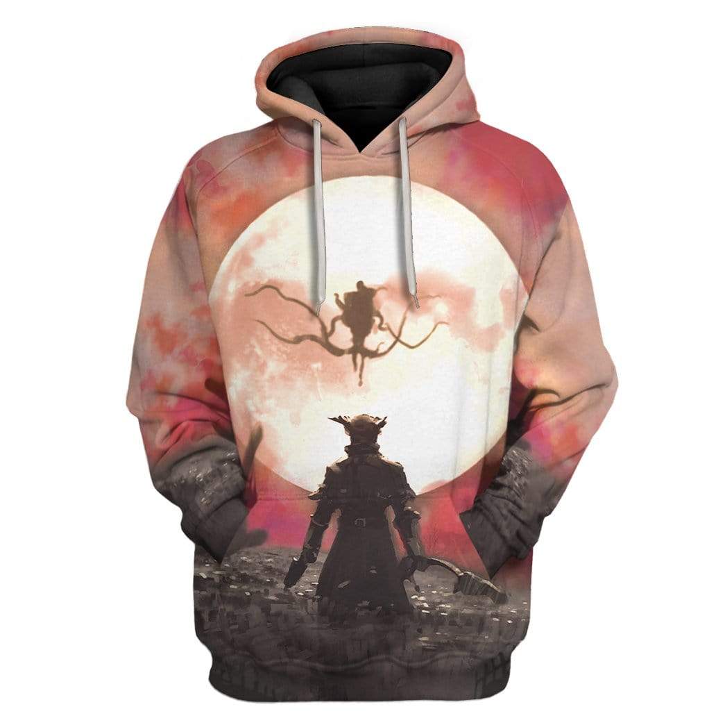 Gearhuman 3D Bloodborne Night Custom Hoodies Apparel GA24022 3D Custom Fleece Hoodies Hoodie S