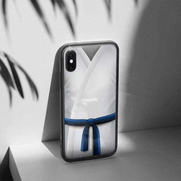 Gearhuman 3D Blue Karate Belt Phone Case ZK1706215 Glass Phone Case 