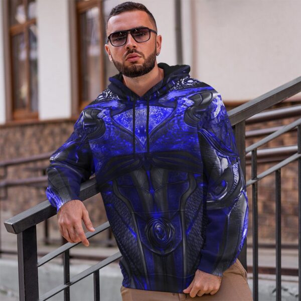 Gearhuman 3D Blue Power Ranger 2017 Custom Hoodie Apparel GJ25092 3D Apparel 