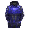 Gearhuman 3D Blue Power Ranger 2017 Custom Hoodie Apparel GJ25092 3D Apparel Hoodie S