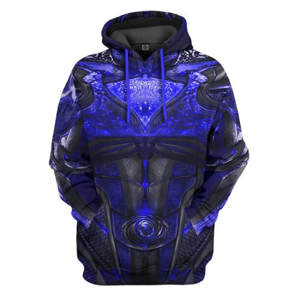 Gearhuman 3D Blue Power Ranger 2017 Custom Hoodie Apparel GJ25092 3D Apparel Hoodie S 