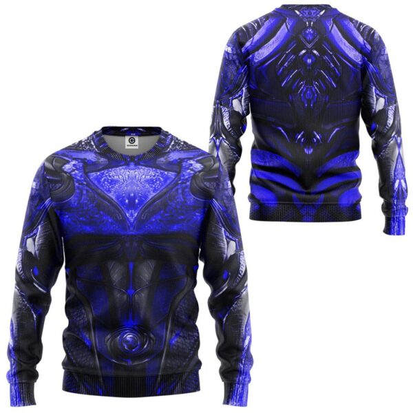 Gearhuman 3D Blue Power Ranger 2017 Custom Sweatshirt Apparel GJ25092 Sweatshirt