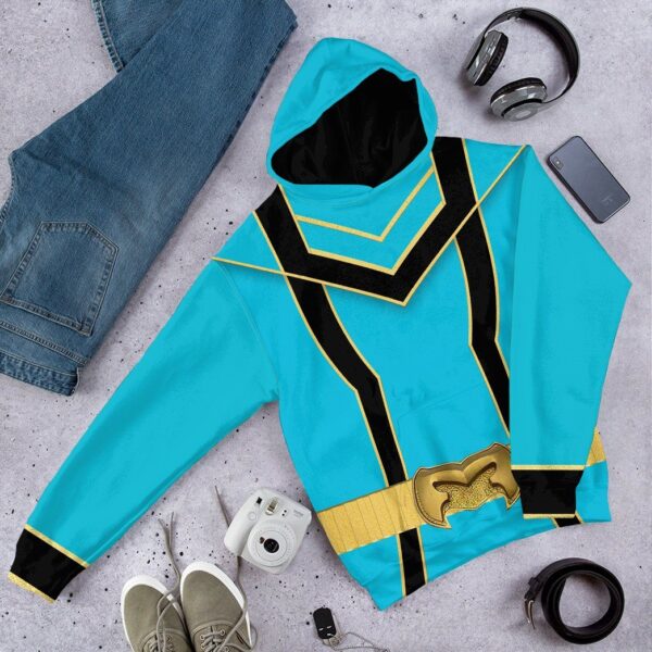 Gearhuman 3D Blue Power Rangers Mystic Force Tshirt Hoodie Apparel GB130144 3D Apparel