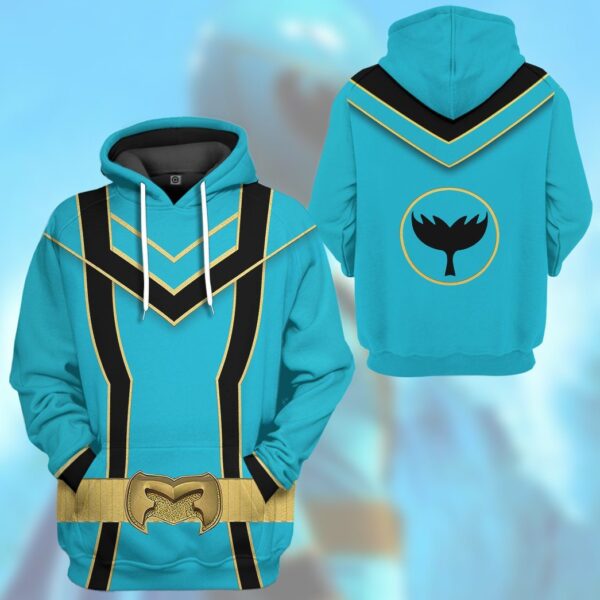 Gearhuman 3D Blue Power Rangers Mystic Force Tshirt Hoodie Apparel GB130144 3D Apparel