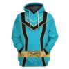 Gearhuman 3D Blue Power Rangers Mystic Force Tshirt Hoodie Apparel GB130144 3D Apparel Hoodie S
