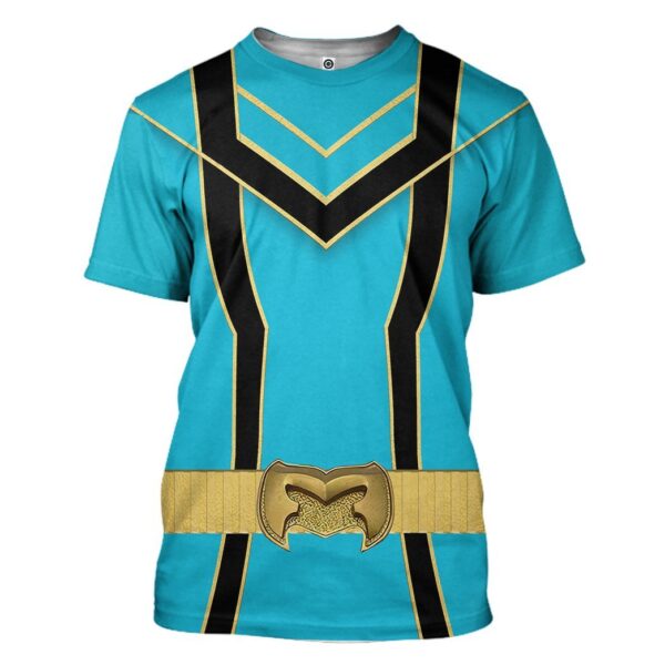 Gearhuman 3D Blue Power Rangers Mystic Force Tshirt Hoodie Apparel GB130144 3D Apparel T-Shirt S