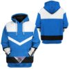 Gearhuman 3D Blue Power Rangers Time Force Tshirt Hoodie Apparel GB15015 3D Apparel