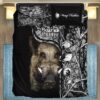 Gearhuman 3D Boar Hunter Black Custom Bedding Set GV09117 Bedding Set Twin 3PCS