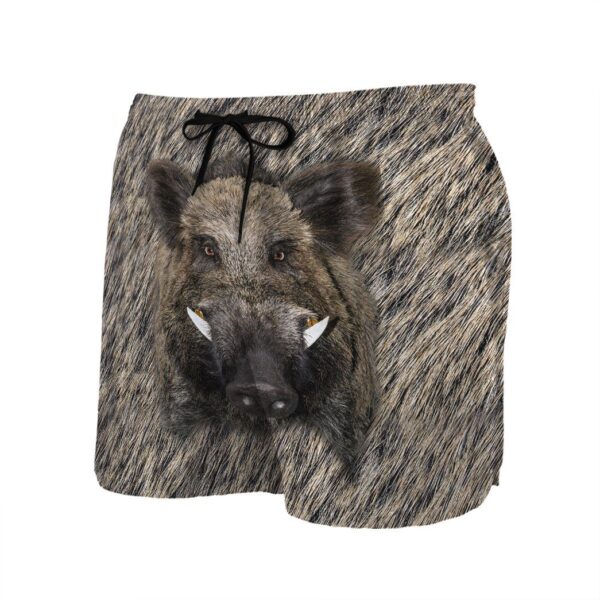 Gearhuman 3D Boar Hunter Front And Back Custom Beach Shorts Swim Trunks GV09114 Men Shorts