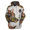 Gearhuman 3D Boar Hunter Orange Custom Tshirt Hoodie Apparel GV081110 3D Apparel Hoodie S