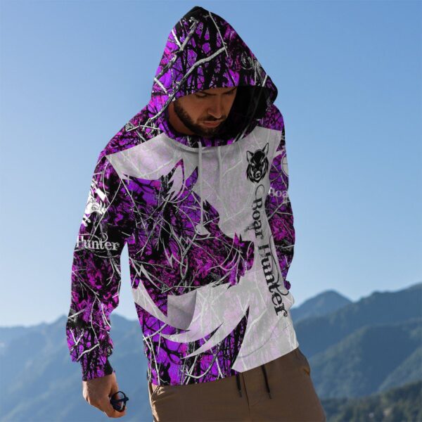 Gearhuman 3D Boar Hunter Purple Custom Tshirt Hoodie Apparel GV08119 3D Apparel 