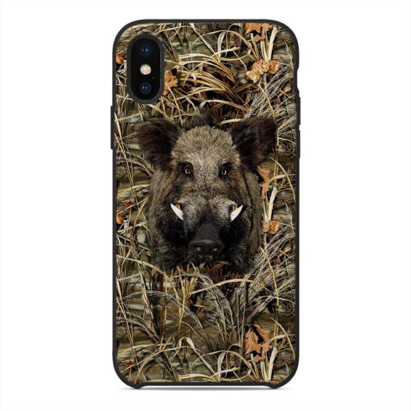 Gearhuman 3D Boar Hunting Custom Phone Case GVC091111 Glass Phone Case Iphone X 