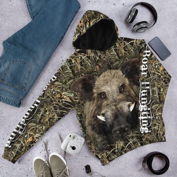 Gearhuman 3D Boar Hunting Custom Tshirt Hoodie Apparel GB05118 3D Apparel 