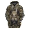 Gearhuman 3D Boar Hunting Custom Tshirt Hoodie Apparel GB05118 3D Apparel Hoodie S