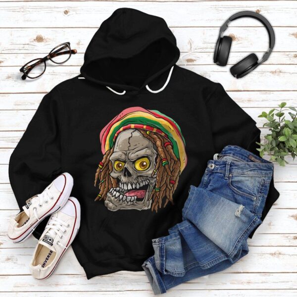 Gearhuman 3D Bob Marley Skull 1 Hoodie Apparel GQ21091 3D Apparel