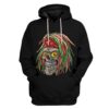 Gearhuman 3D Bob Marley Skull 2 Hoodie Apparel GQ21092 3D Apparel Hoodie S